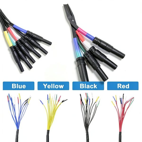 Xin Tester 6‑Way Universal Breakout Leads for Oscilloscope – Four-1