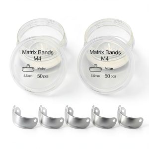 50PCS Dental Sectional Contoured Matrices Matrix Bands, M4 Dental Matrix Bands, Dental Matrix Bands for Dental Restorations (5.5mm, 2)-0