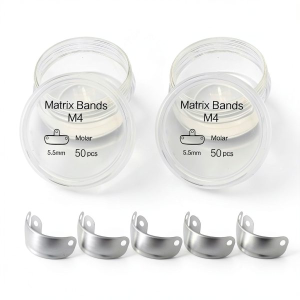 50PCS Dental Sectional Contoured Matrices Matrix Bands, M4 Dental Matrix Bands, Dental Matrix Bands for Dental Restorations (5.5mm, 2)-0