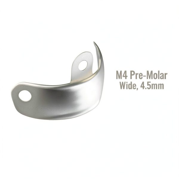 100 4.5mm M4 Decidious (Medium) Dental Metal Matrices Sectional Contoured Matrix Refills by PlastCare USA-1